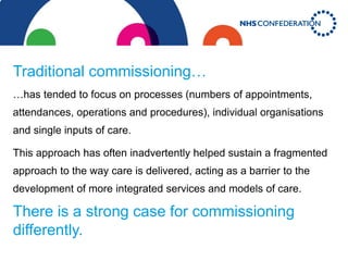 Outcomes based-commissioning | PPTX