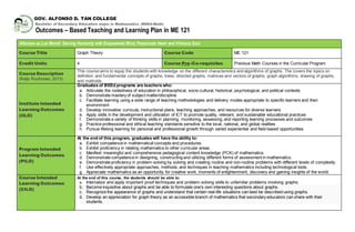 Outcomes based teaching learning plan (obtlp) graph theroy | DOCX