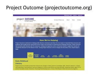 Project Outcome (projectoutcome.org)
 