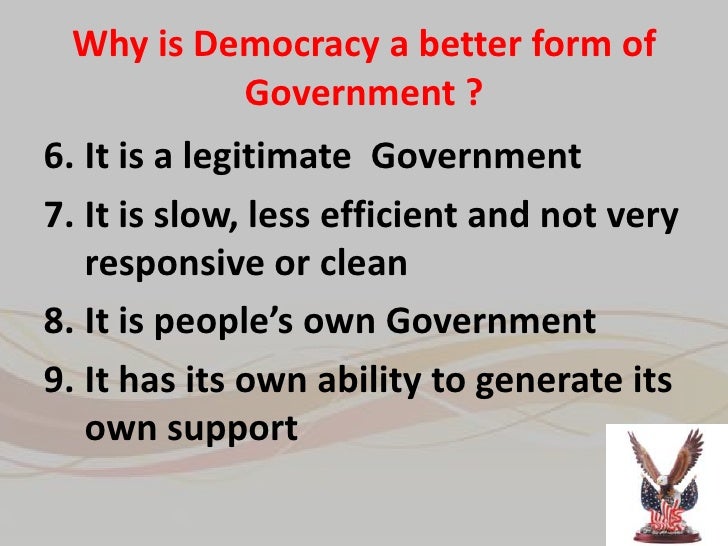 essay on democracy is the best form of government