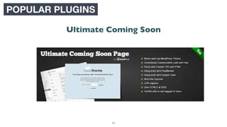 88
POPULAR PLUGINS
Ultimate Coming Soon
 