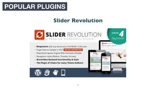 93
POPULAR PLUGINS
Slider Revolution
 