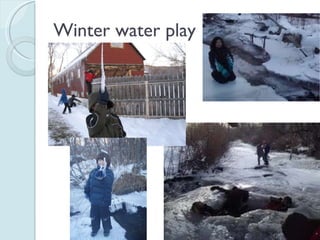Winter water play 