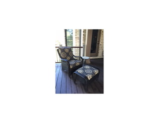Outdoor chair and ottoman
