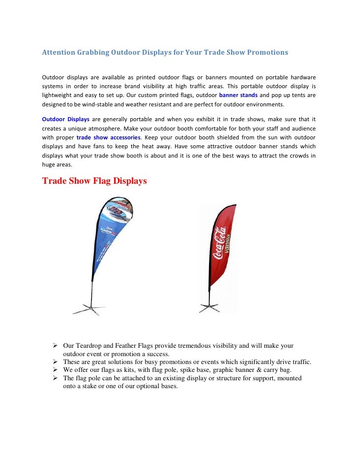 Attention Grabbing Outdoor Displays For Your Trade Show Promotions