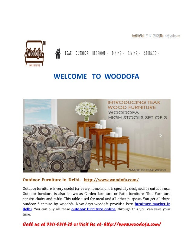 Outdoor Furniture Online Furniture Market in Delhi