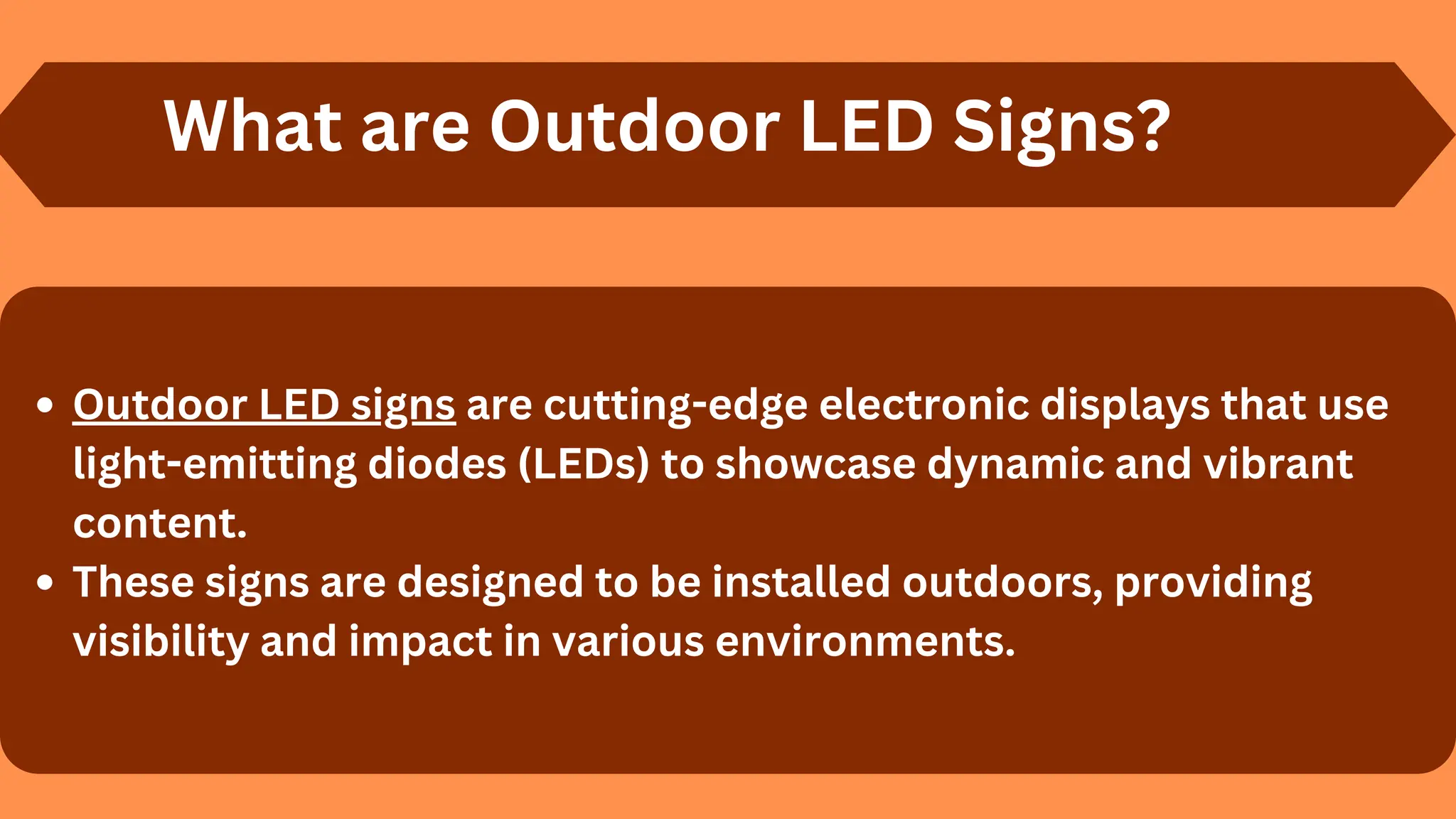 Outdoor Led Signs | PDF