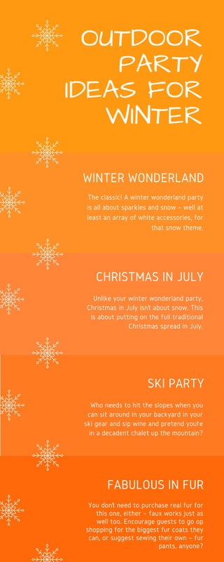 Outdoor party ideas for winter