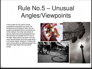 Outdoor photography in architecture 