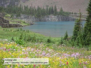 Iceberg LakeDay 7: Saturday  9.8 miles 1200 elevation gain