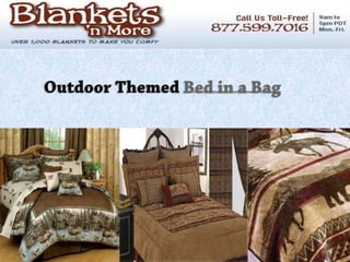 Outdoor themed bed in a bag