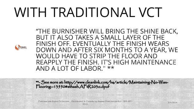 lvt maintenance