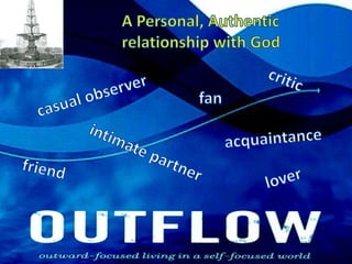 A Personal, Authentic relationship with Godcriticcasual observerfanacquaintanceintimate partnerfriendlover
