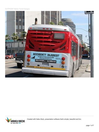 Overview Media Transit Outfront media transit designs | PDF