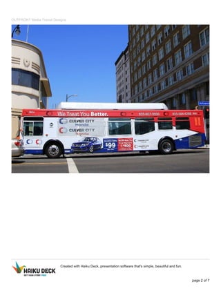 Overview Media Transit Outfront media transit designs | PDF