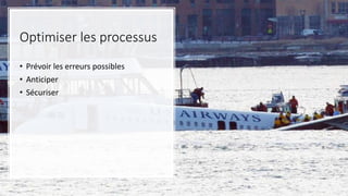 Optimiser les processus
• Prévoir les erreurs possibles
• Anticiper
• Sécuriser
Dr Arnaud Depil Duval - Urgences Evreux - Vernon
 