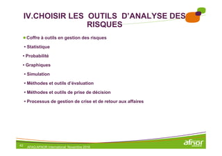 Outils et techniques des gestion des risques | PDF