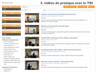 3. vidéos de pratique avec le TBI

 