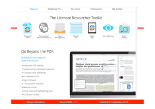 Evelyne Broudoux Dicen-CNAM - 11 - vendredi 21 novembre 2014 
 