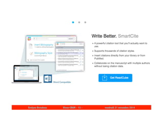 Evelyne Broudoux Dicen-CNAM - 13 - vendredi 21 novembre 2014 
 