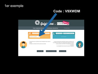 Code : V9XWDM
1er exemple
 