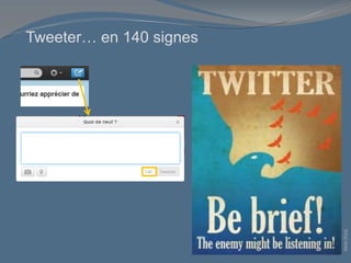 Tweeter… en 140 signes
Aaron
Wood
 