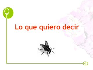 Lo que quiero decir 
