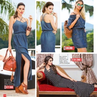 Ref. 323704
Vestido en
Viscosa Punto
Color: Único
Tallas: XS-S-L
ANTES $169.990
AHORA
$101.990
AHORA
$89.990
Ref. 323406
Vestido en tencel
Color: Único
Tallas: S
ANTES: $149.990
Ref:323618
Vestido en tencel
Color: Indigo
Tallas: XS-S-M-L
ANTES $129.990
AHORA
$77.990
Catálogo DIGITAL100
 