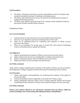 Library policy and operational procedure | PDF