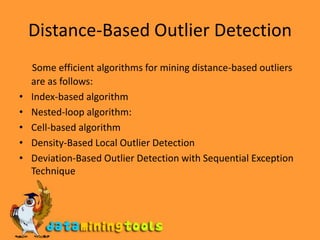 Data Mining: Outlier analysis | PPT image.