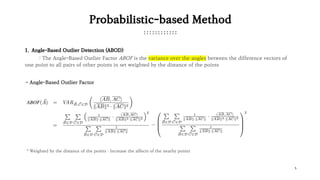 Outlier detection method introduction | PDF