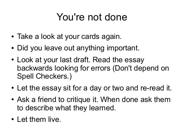 rules for writing a essay rules for writing a essay