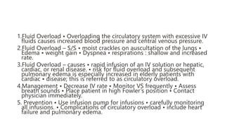 1. Septicemia and Other Infection • Pyrogenic substances in either the infusion solution or the IV administration
set can ...