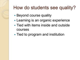 QM: Learner Engagement - Activities