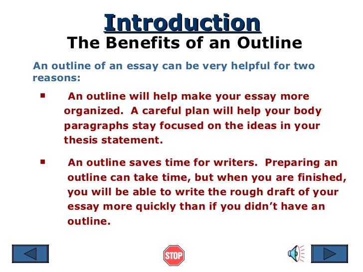 how to make an outline for an essay example