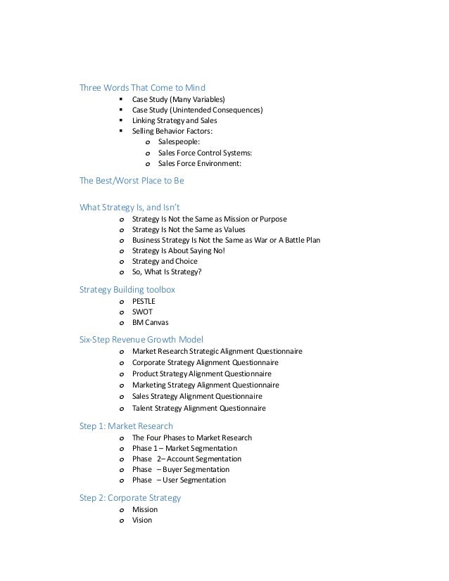 outline 21st century strategies sales and beyond sales strategy outline