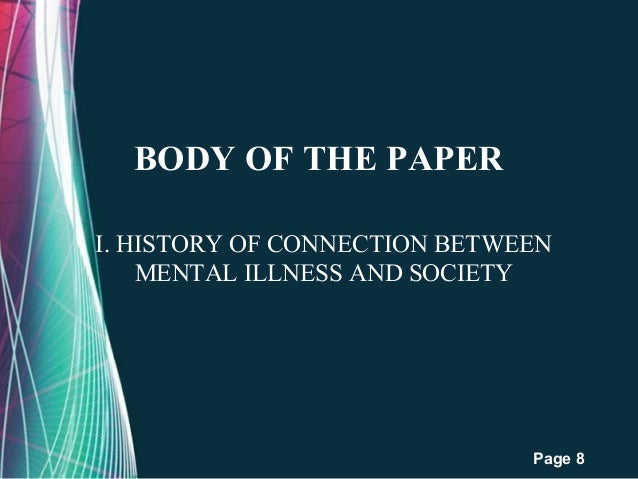 Mental health term papers