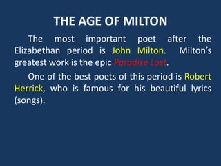 history of english literature | PPTX