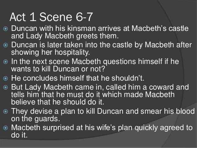 Outline of macbeth act 1 to act 3
