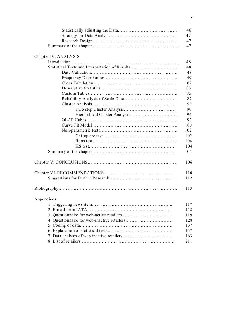 undergraduate dissertation chapters