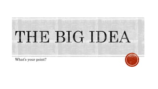 What’s your point?