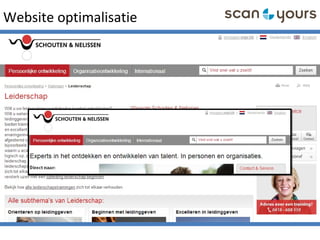 Website optimalisatie
 