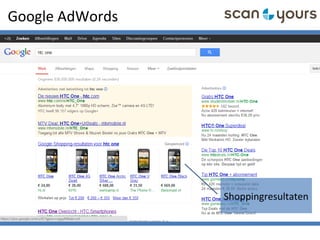 Google AdWords
Shoppingresultaten
 