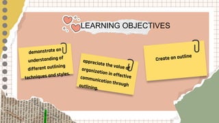 Powerpoint presentation about Outlining. | PDF