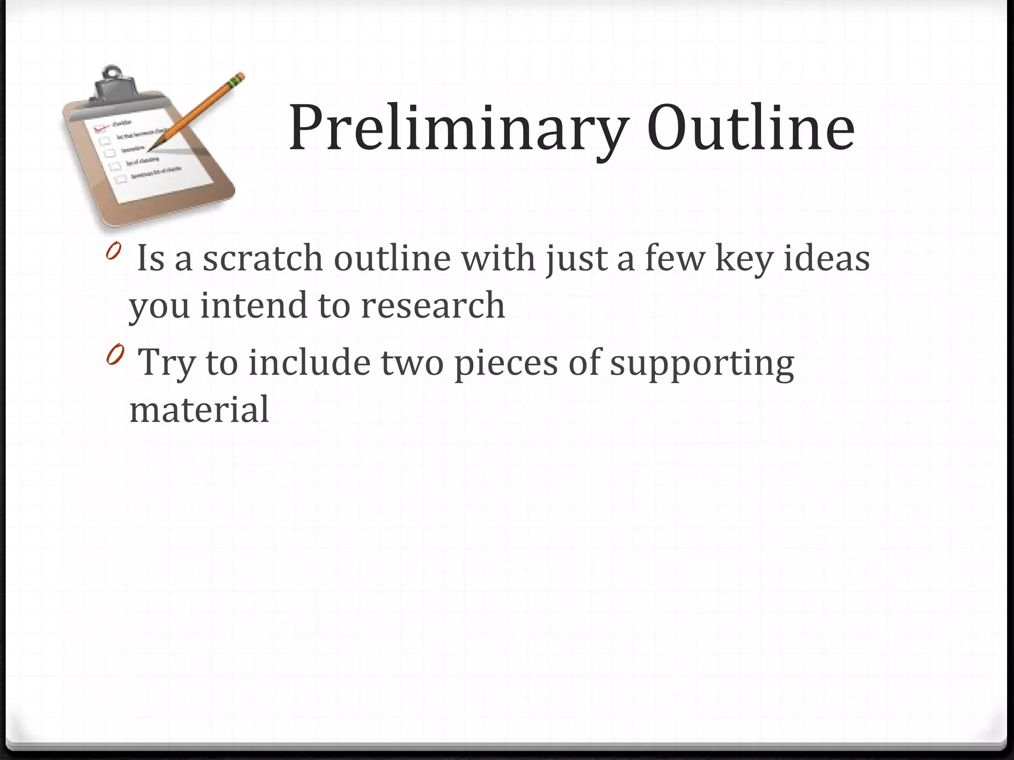 Outlining Organizing Speech Ppt
