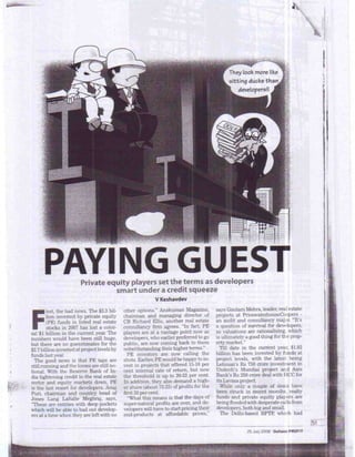 Outlook Profit - July 25, 2008 - Paying guest