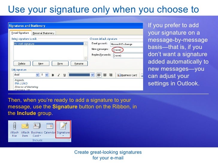 add facebook link to outlook email signature