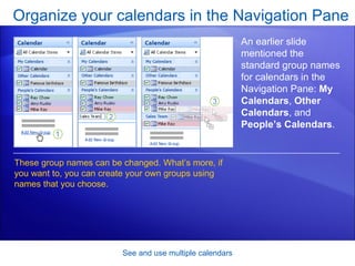 Outlook 2007-See And Use Multiple Calendars | PPT