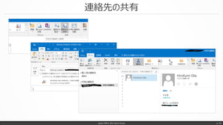 連絡先の共有
Japan Office 365 Users Group p. 53
 