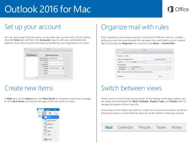 Outlook on a mac